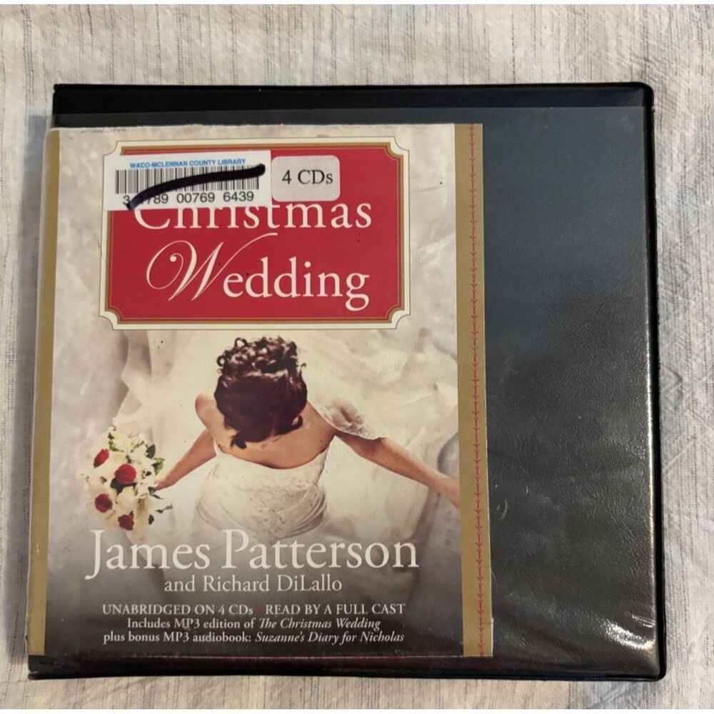 James Patterson The Christmas Wedding Audiobook 4 CDs Ex Library Copy